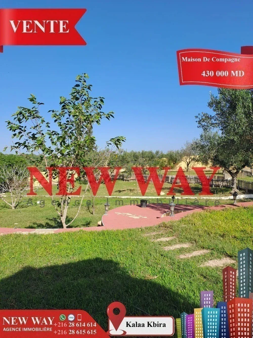 Maison de Campagne à Kalâa Kebira