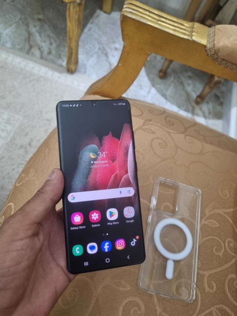 samsung s21 ultra 5g vitre arrière remplacé processeur exynos 2100
ram 12g stockage 128g