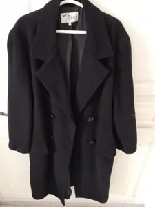 manteau long noir taille 40