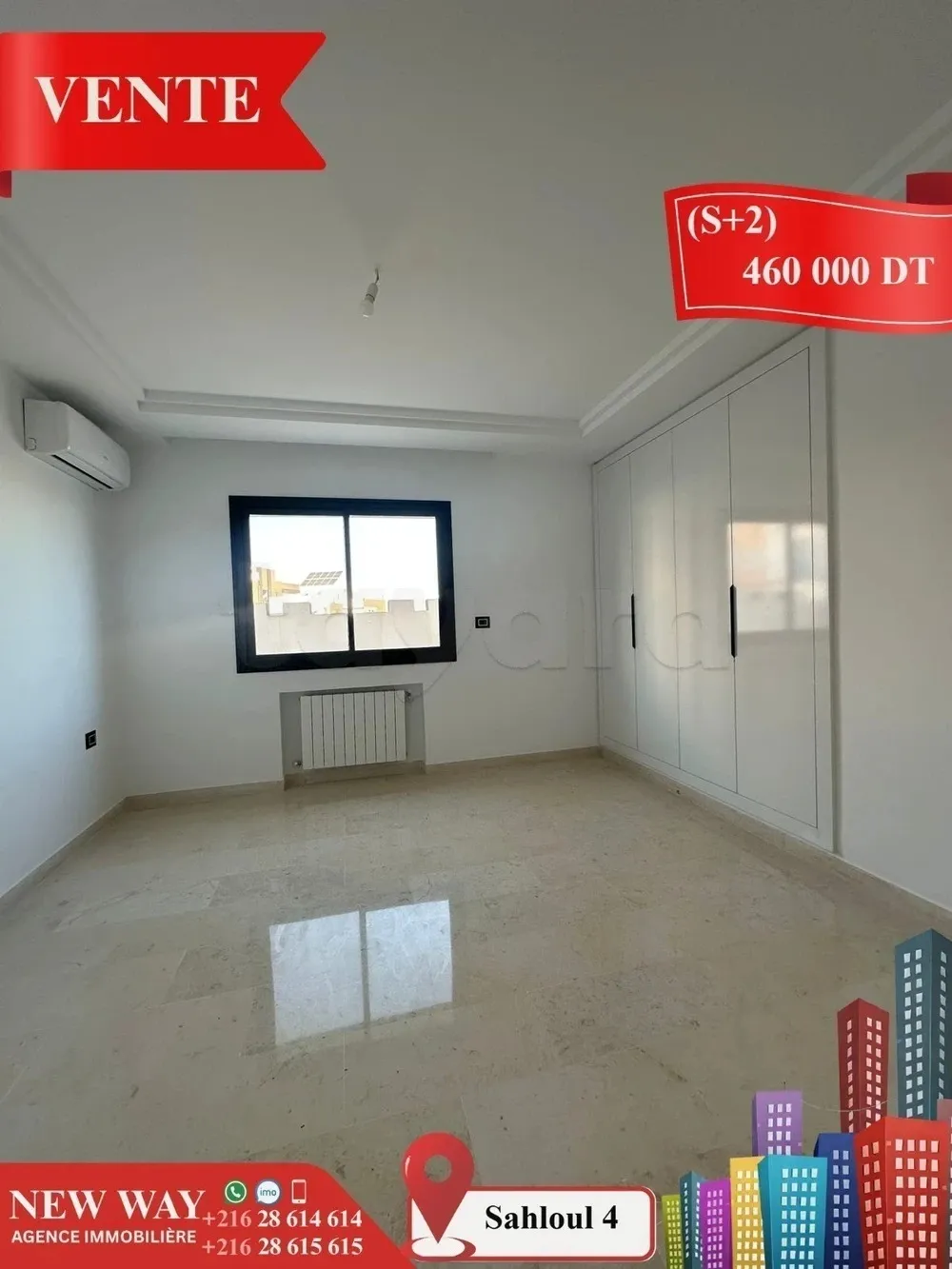 (S+3) Directe Promoteur à Sahloul 4 avec Place de Parking