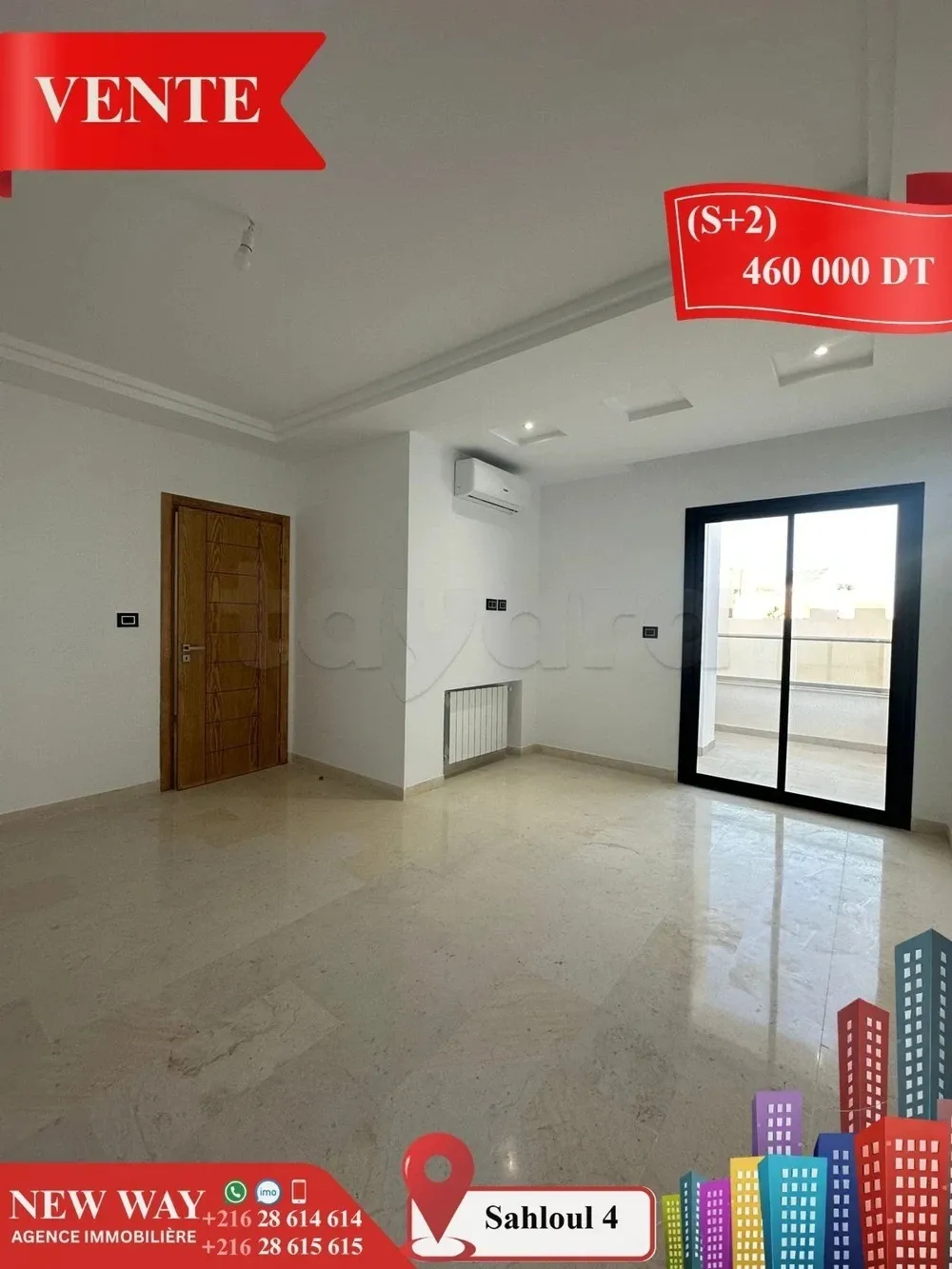 (S+3) Directe Promoteur à Sahloul 4 avec Place de Parking