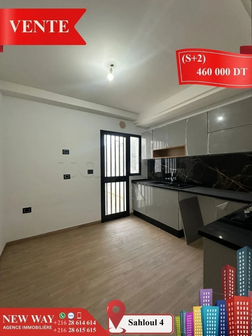 (S+3) Directe Promoteur à Sahloul 4 avec Place de Parking