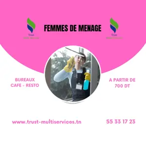 FEMMES DE MENAGE PAR JOUR ET PAR MOIS A ARIANA