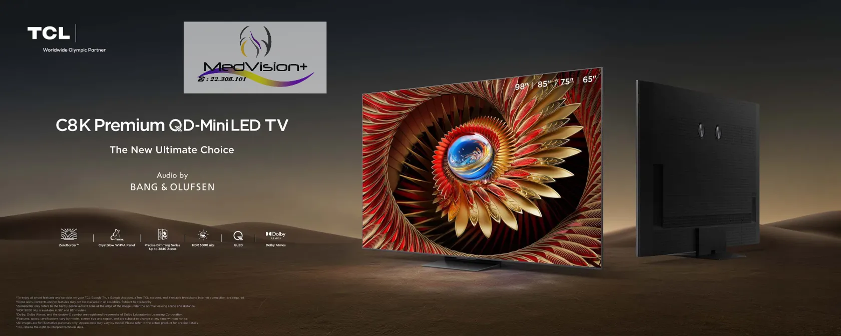 👉Tvs TCL Qd-Mini led Premium 2025(C8K) _Avec Livraison_