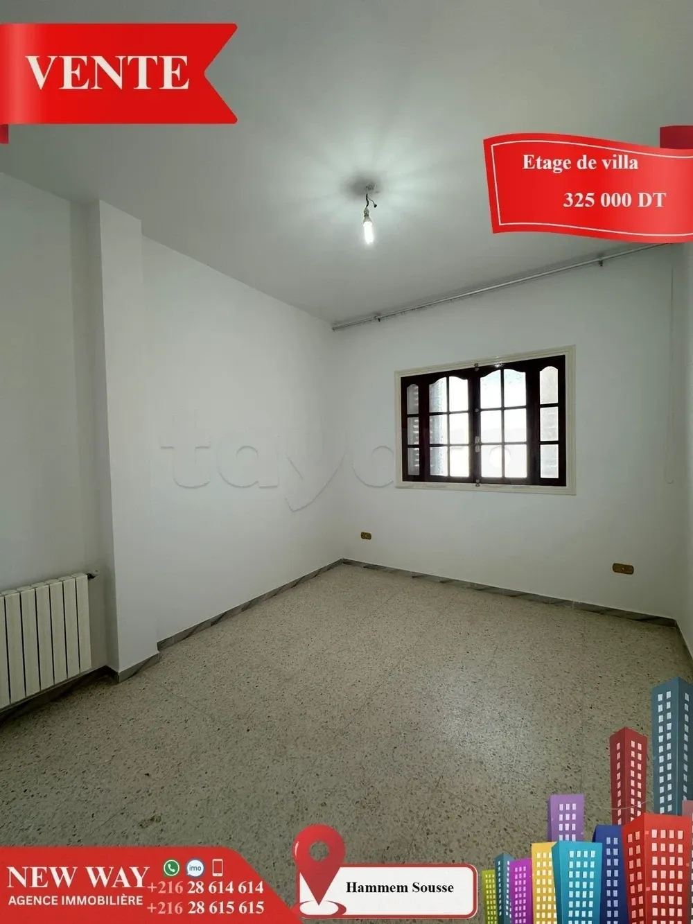 Etage de Villa avec une entrée indépendante à Hammem Sousse