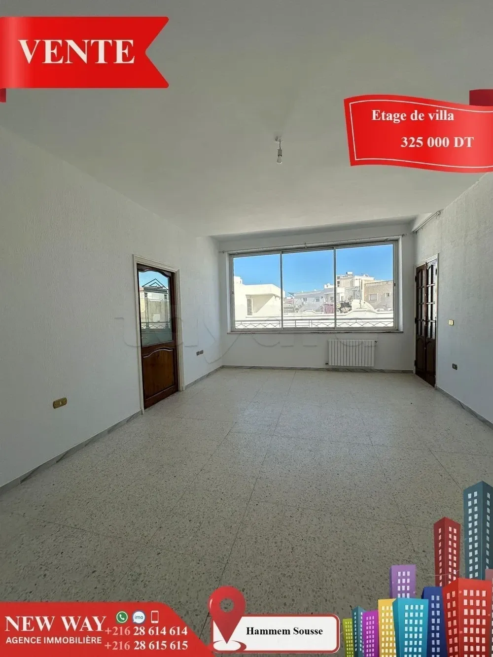 Etage de Villa avec une entrée indépendante à Hammem Sousse