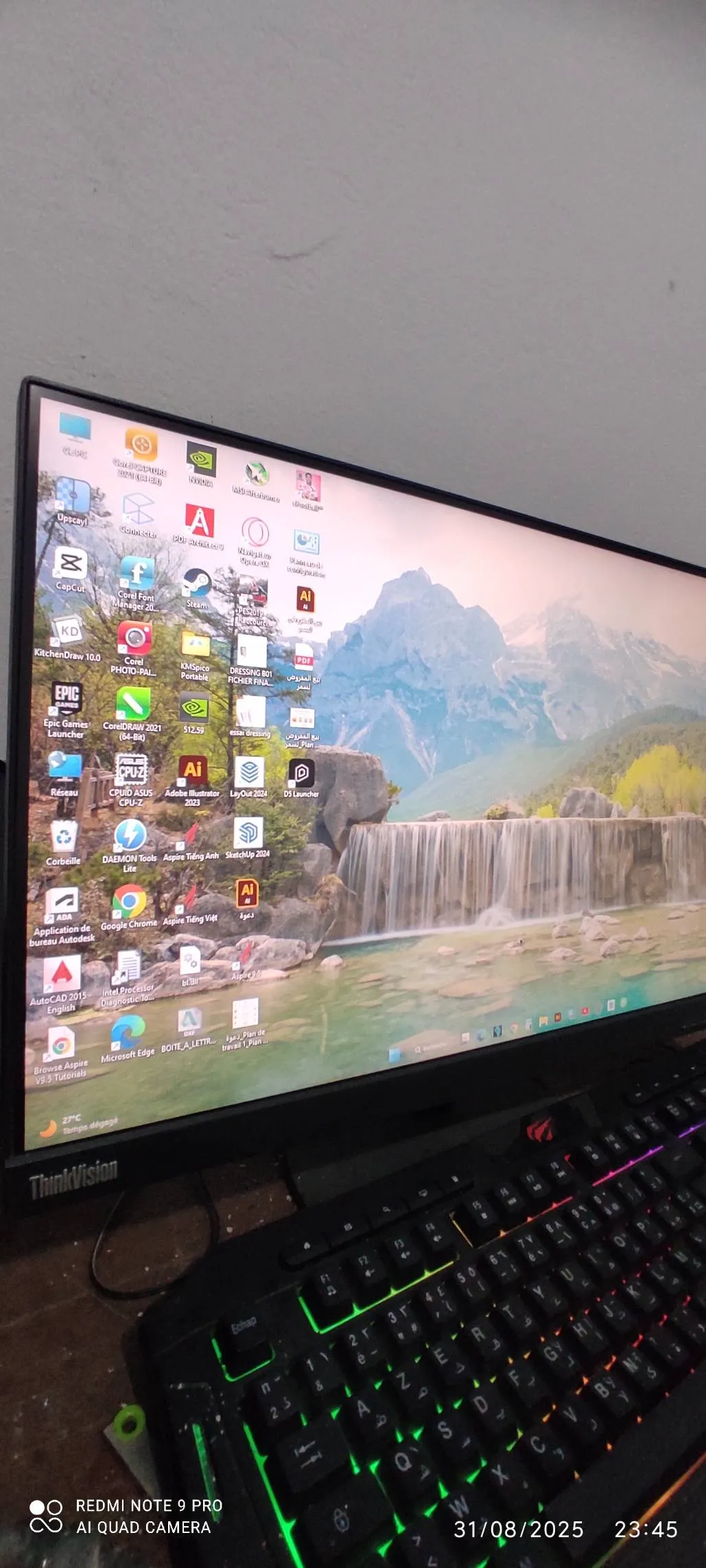 Écran thinkvision FHD comme neuf
