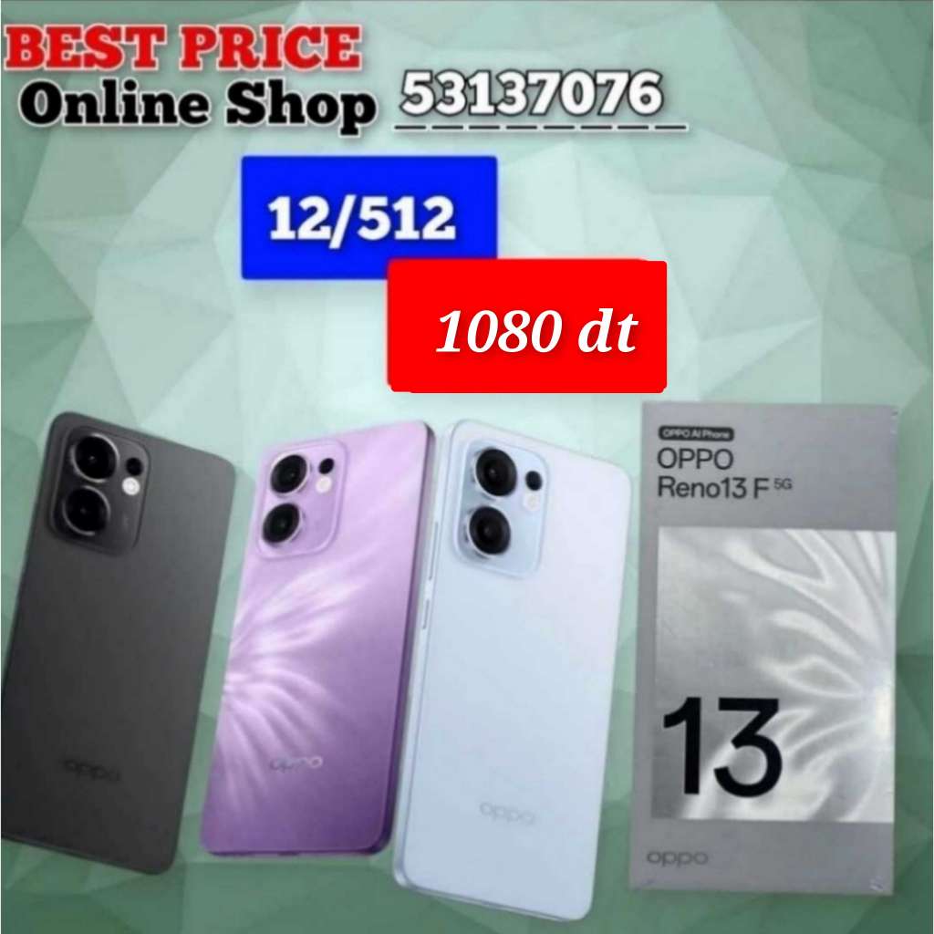 OPPO Reno 13F 5G 12/512 Cacheté ✔️Neuf paquet fermé # validé ✔️
