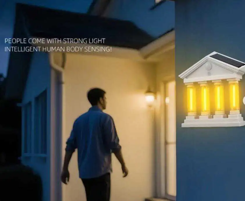 Lampe solaire à détecteur de mouvement