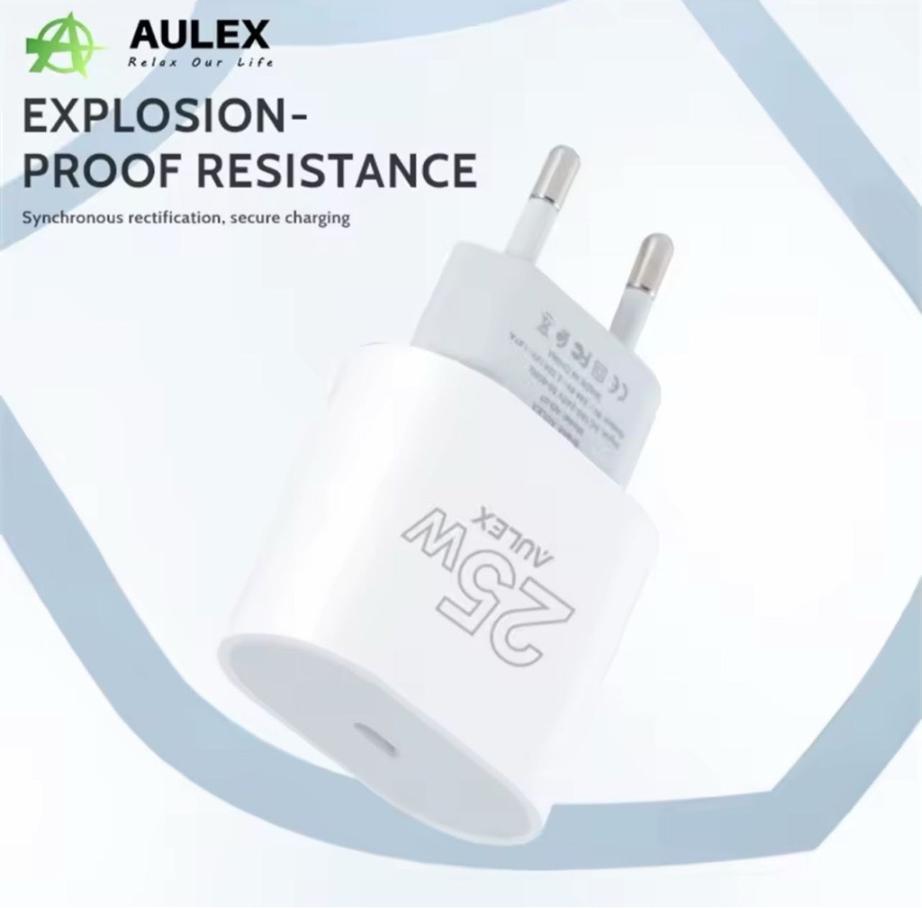 AULEX Chargeur Lightning Type C pour iPhone 25W Rapide Avec Câble USB C 1M Tunis
