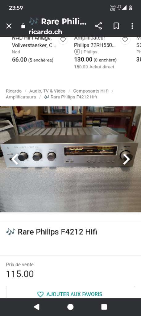 2 ampli vintage plus tuner 