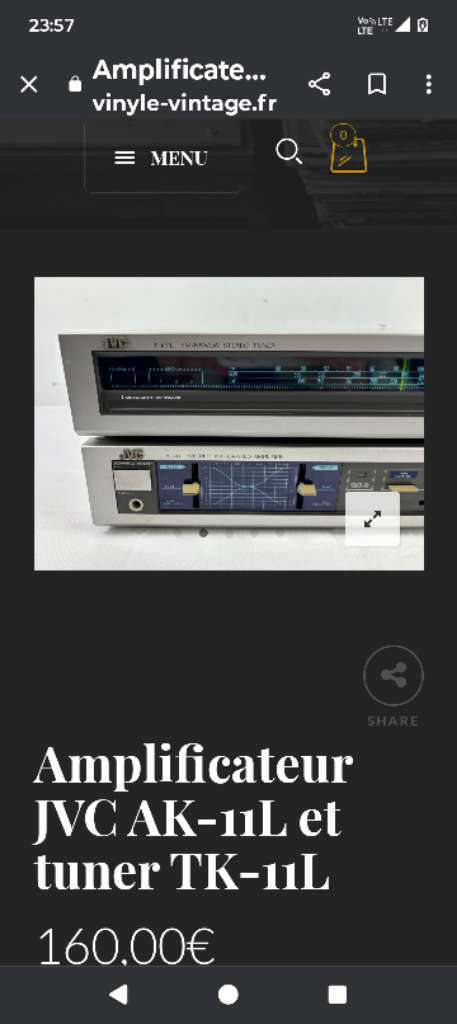 2 ampli vintage plus tuner 
