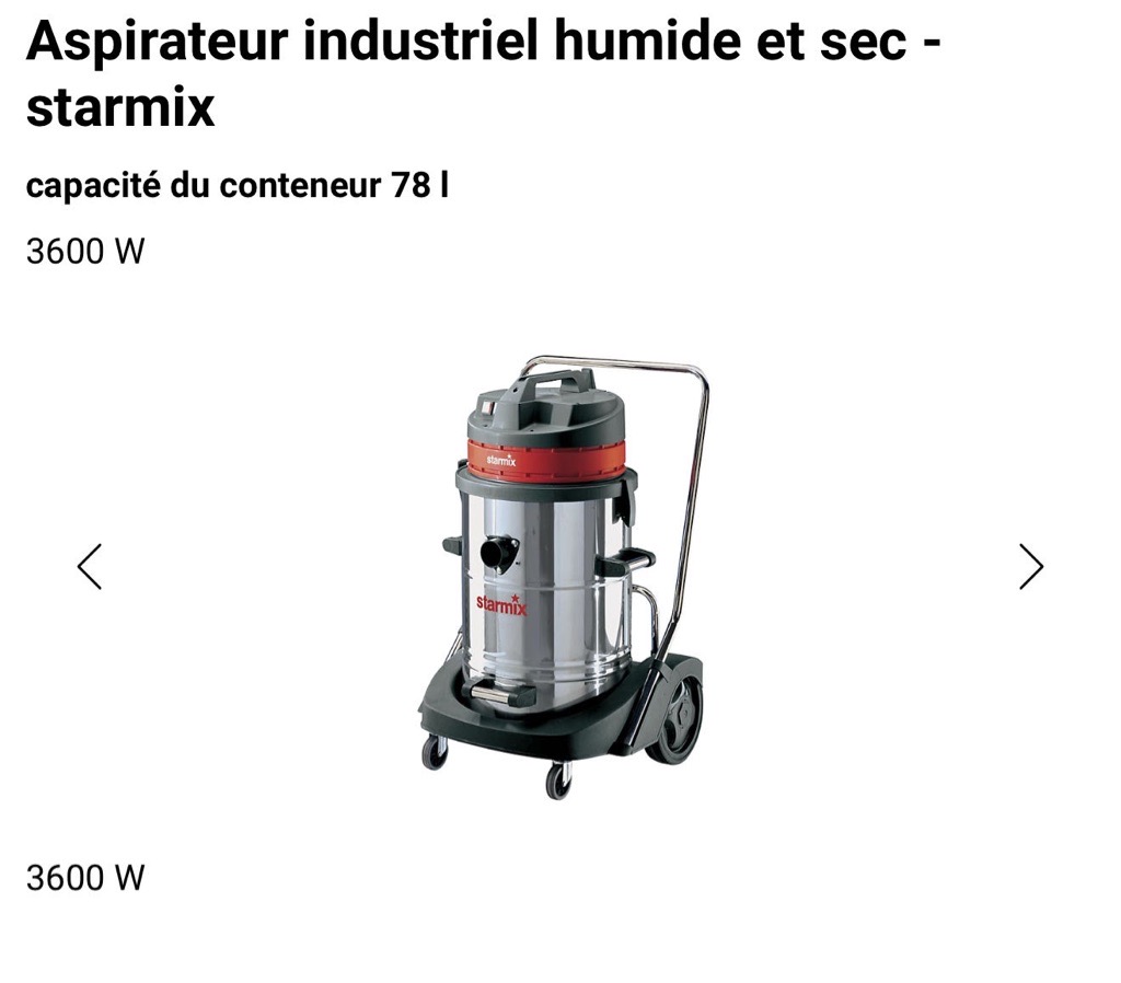 Aspirateur eau, poussière