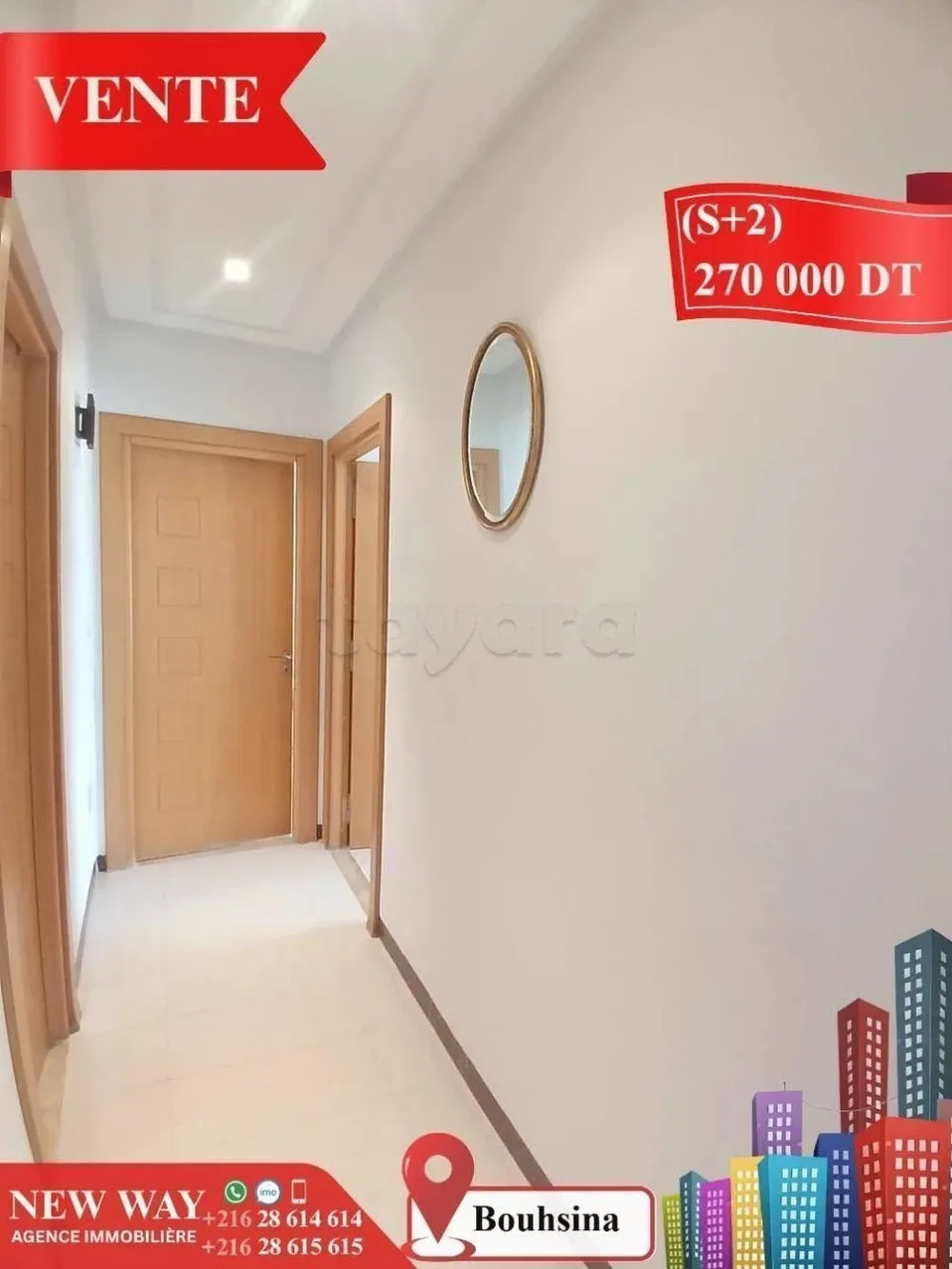 (S+2) à Bouhsina avec Place de Parking