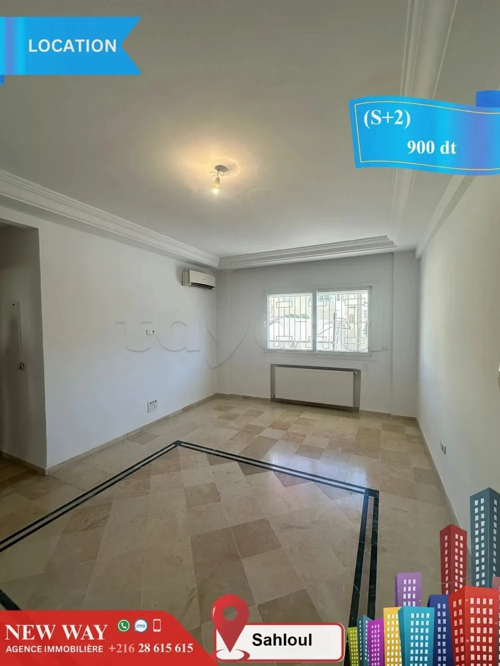 (S+2) à Sahloul au rez de chaussée