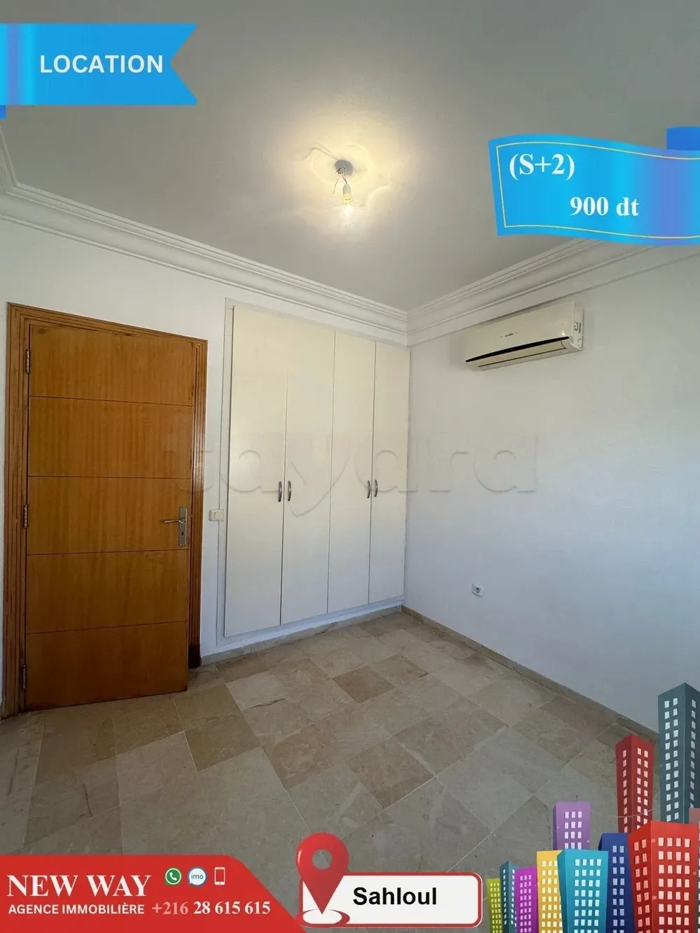 (S+2) à Sahloul au rez de chaussée