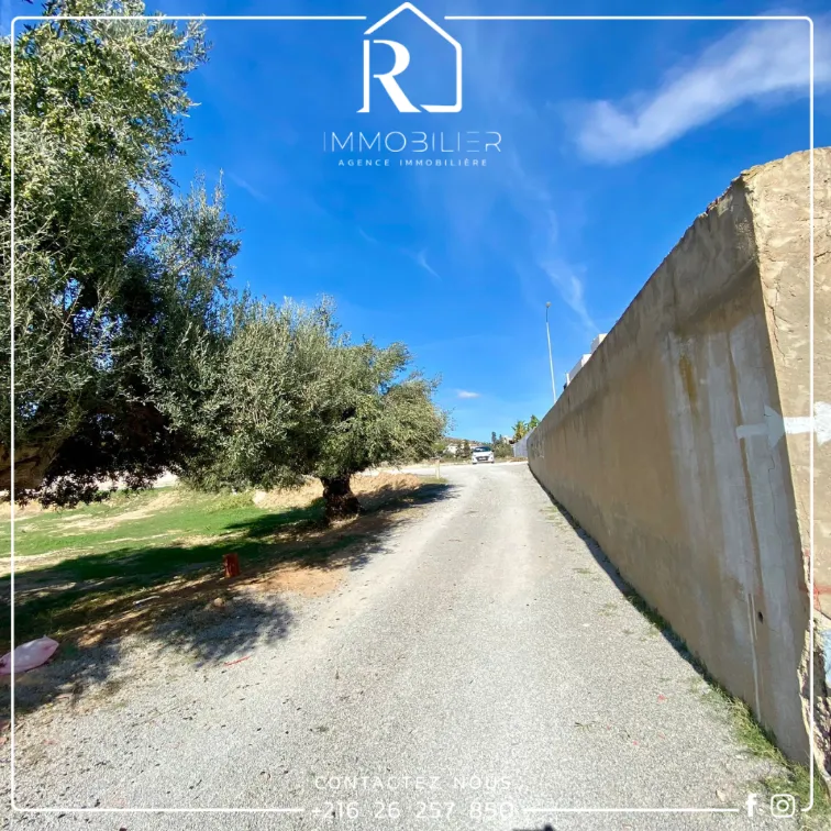 فرصة في قلب المنطقة السياحية للبيع قطعة أرض في الحمامات الشمالية VUE MER dés le 1er étage