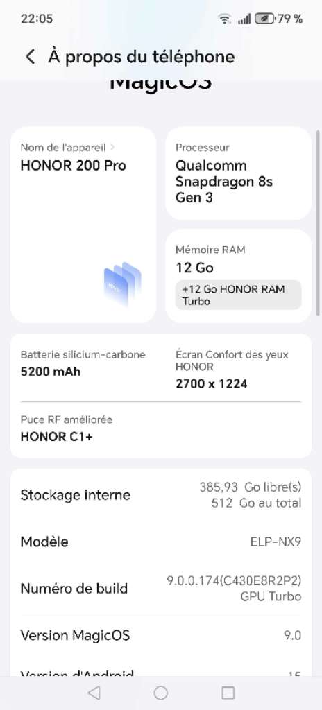 Honor 200 pro đ„đ„ 24 ram 512 stoukaj