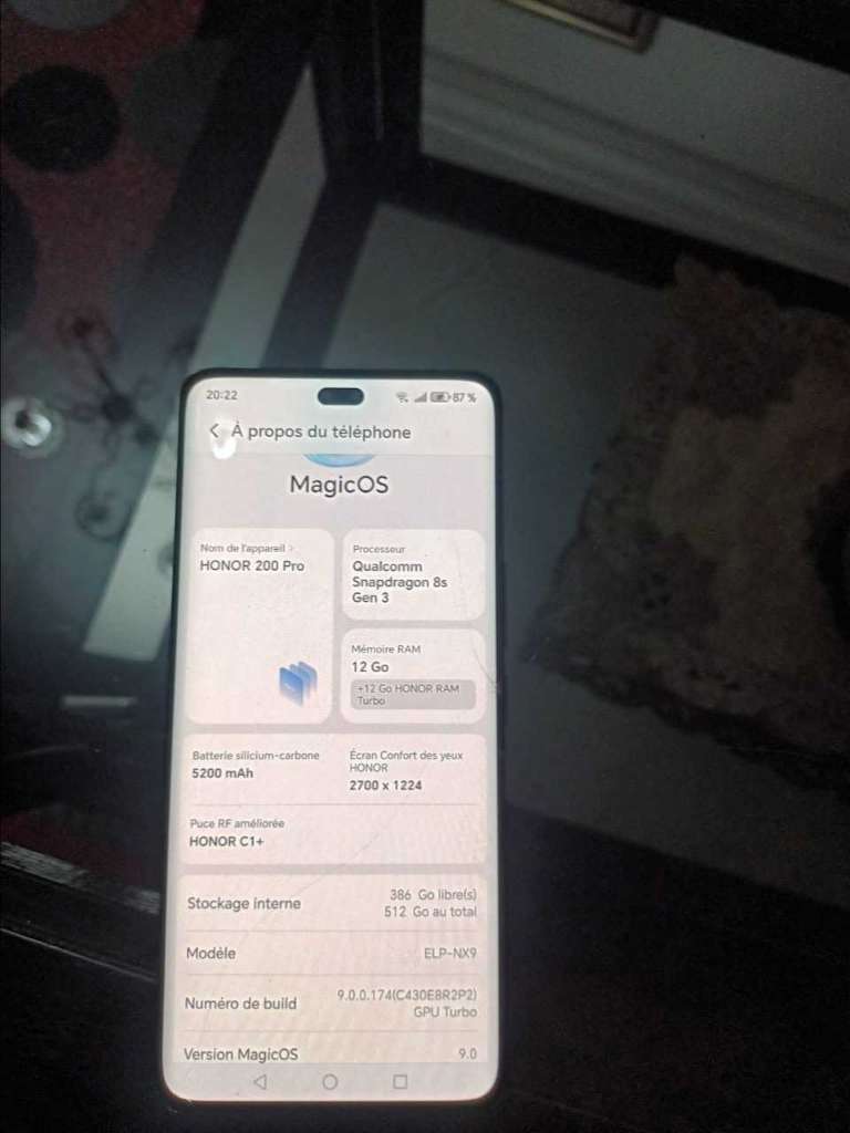 Honor 200 pro đ„đ„ 24 ram 512 stoukaj
