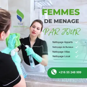femme de ménage par jour a tunis 