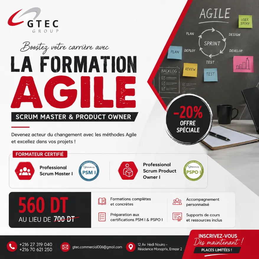 Formation Scrum Combinée PSM1 et PSPO1