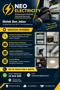 Professional Electrical Services by Melek Ben Jeber