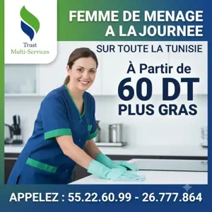DES FEMMES DE MENAGE PAR JOUR A EL MANZEH 2