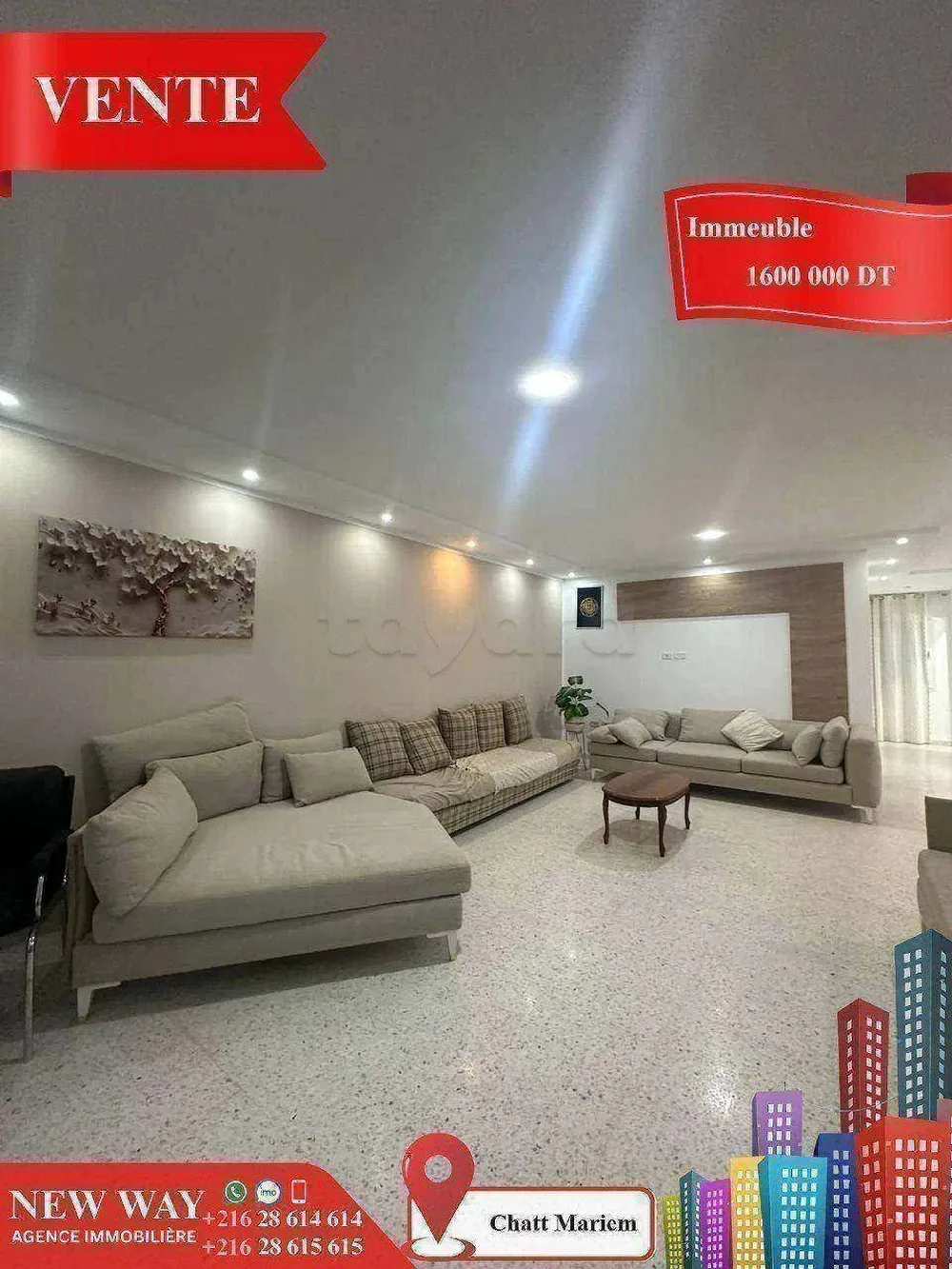 Résidence de 7 Appartements à Chatt Mariem prés de la Mer