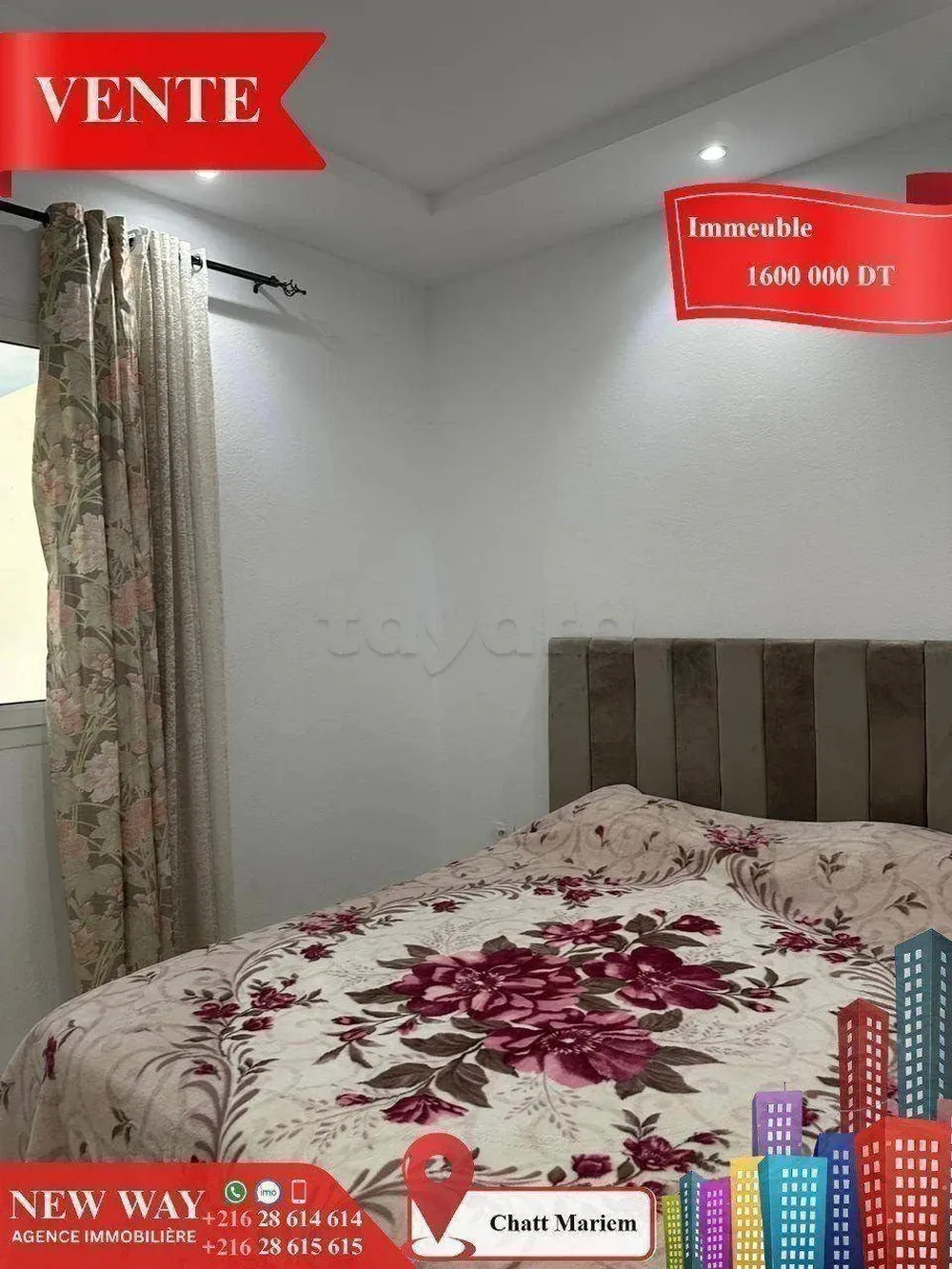 Résidence de 7 Appartements à Chatt Mariem prés de la Mer