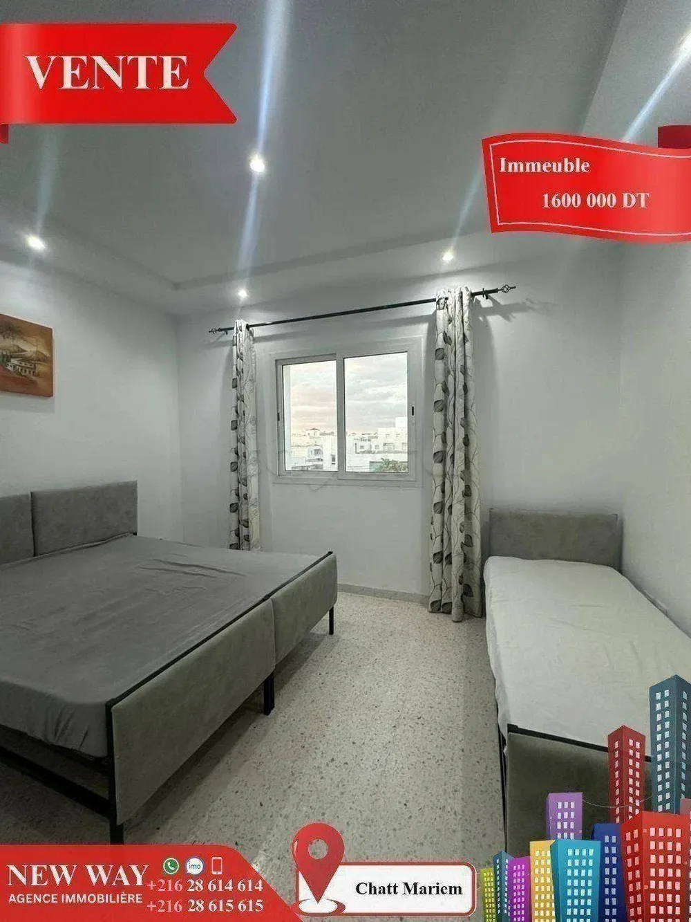 Résidence de 7 Appartements à Chatt Mariem prés de la Mer