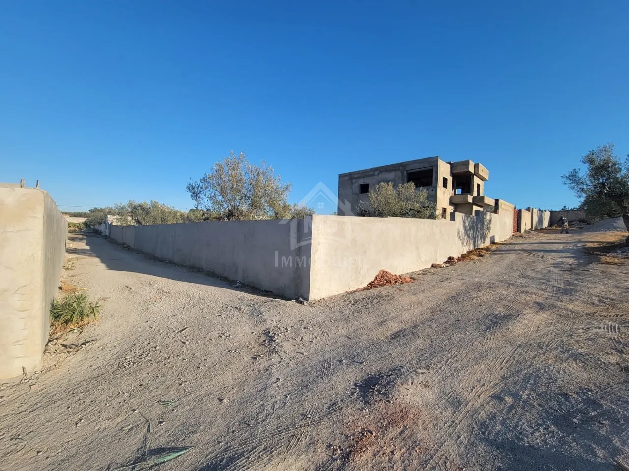 Terrain clôturé de 1269 m² à Hammamet Sud à vendre 51355351